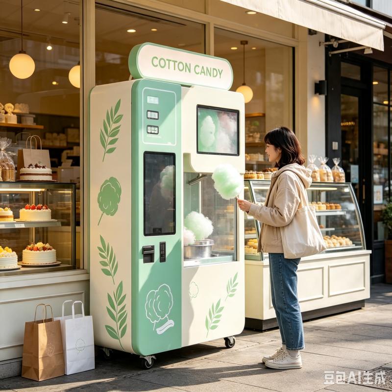 Candy Floss Machine - Customized Automatic Cotton Candy Vending Machine