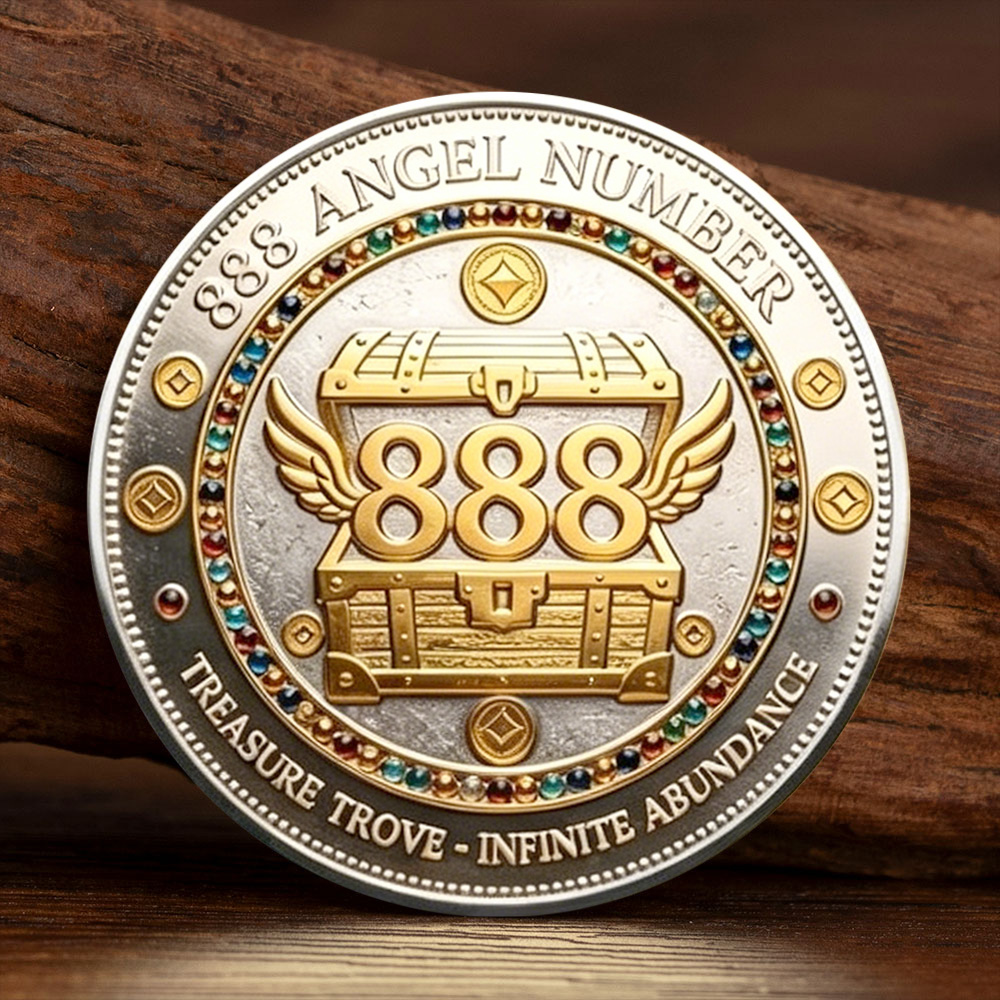 2D Gold Silver Plated 888 Ange - Token Coin Mechanism recension och pris
