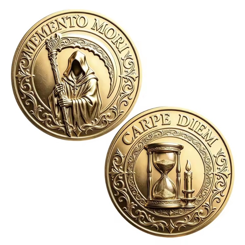 Memento Mori Carpe Diem Grim R - Token Coin Mechanism recension och pris