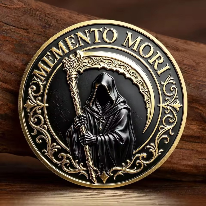 Memento Mori Carpe Diem Grim R - Token Coin Mechanism recension och pris