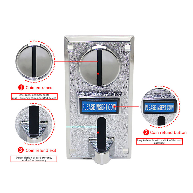 1Pc 616 Multi Coin Slot Accept - Arcade Ticket Machine recension och pris