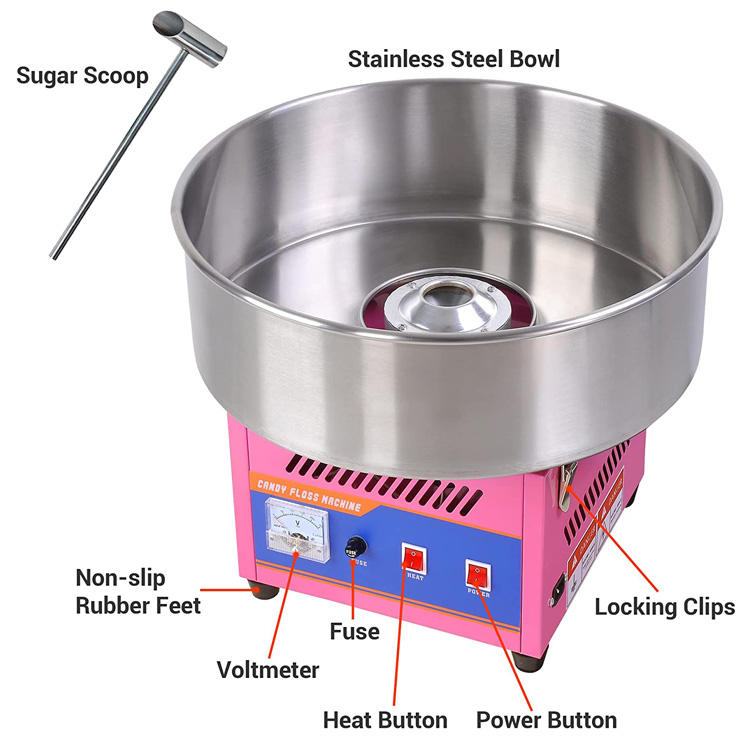 Professional Cotton Candy Maki - Candy Floss Machine recension och pris